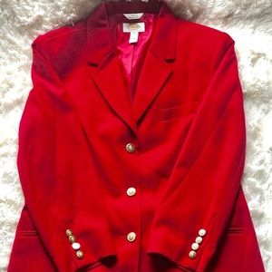 Red Talbots Vintage Blazer